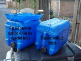 Picnic table and pannier